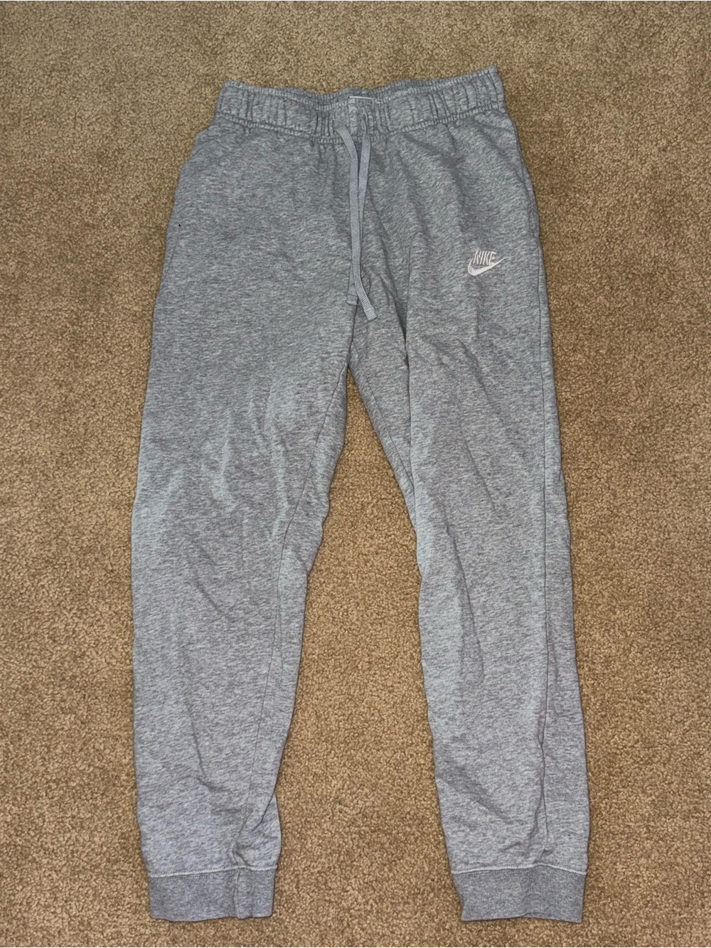 Nike Kids Heather Gray Jogger Sweatpants